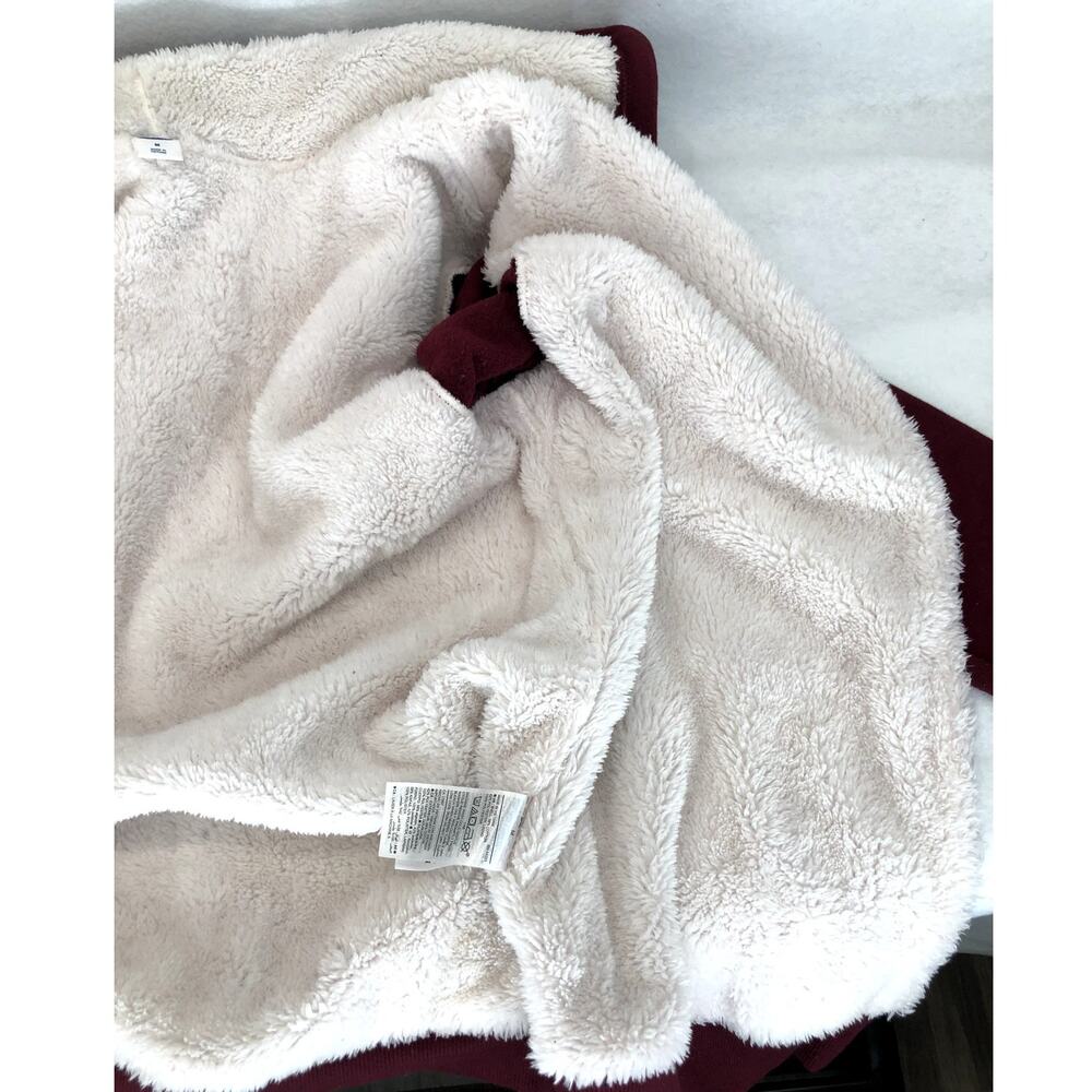 Old Navy Zip Front Hoodie Burgundy Women's Size Medium - Picture 7 of 8